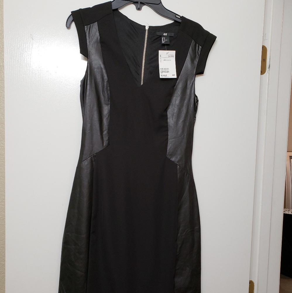 H&M faux letter trimmed dress